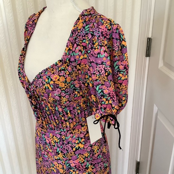 For Love And Lemons Maud Midi Dress In Pink Size XS - Picture 5 of 12